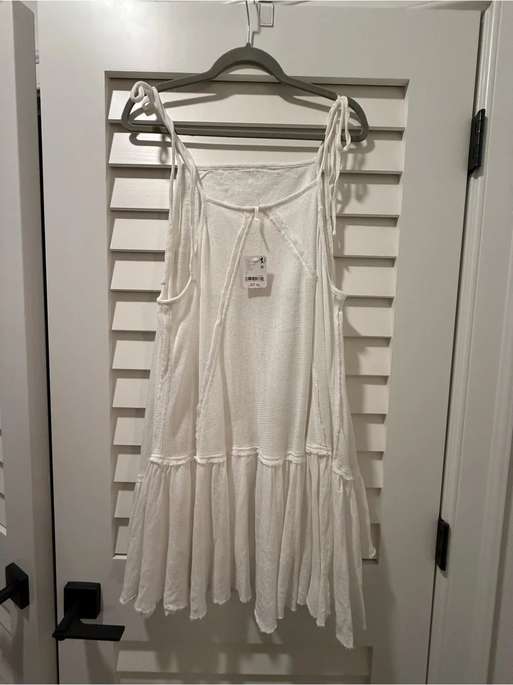 Free People White Eyelet Lace Slip Dress